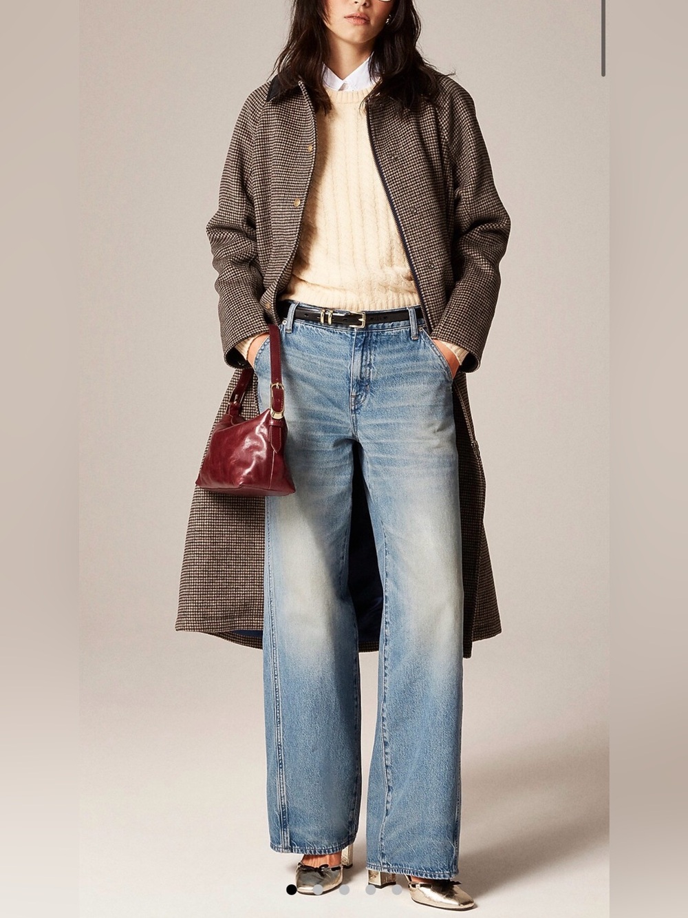 NWOT J Crew Utility low-rise wide-leg jean size 26